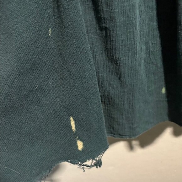 Rare vintage free people distressed slip midi Dress with crochet detail M FIRM - Picture 5 of 9